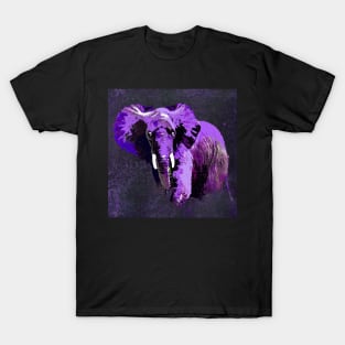 ELEPHANT PURPLE VIOLET SPARKLE T-Shirt